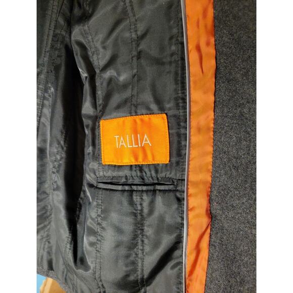 Tallia Mens Charcoal Gray Blazer Jacket Size Small - Picture 9 of 12